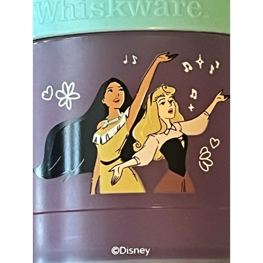 Disney Princess Whiskware Stackable Snack Containers 3-Pack Kids Toddlers New